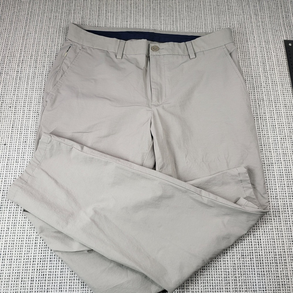 Vineyard Vines Pants Mens 35x30‎ Beige On-The-Go Chino Regular Stretch Casual
